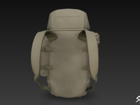 オリーブ フィールド バックパック 3Dモデル