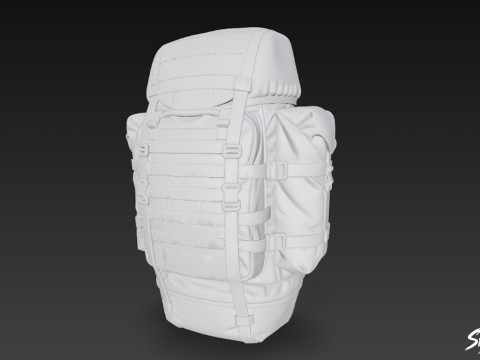 オリーブ フィールド バックパック 3Dモデル