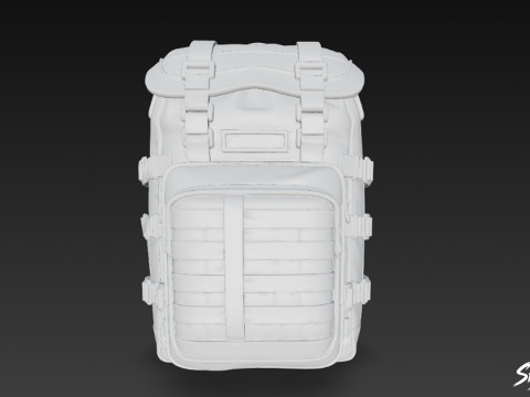 ऑलिव फील्ड बैकपैक 3D मॉडल