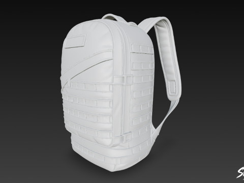 Tan Taktik Sırt Çantası 3D Model