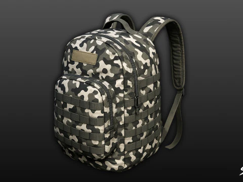 Ransel Camo Perkotaan Model 3D