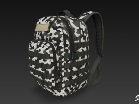 Urban Camo Sırt Çantası 3D Model