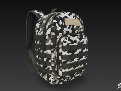 Urban Camo Sırt Çantası 3D Model