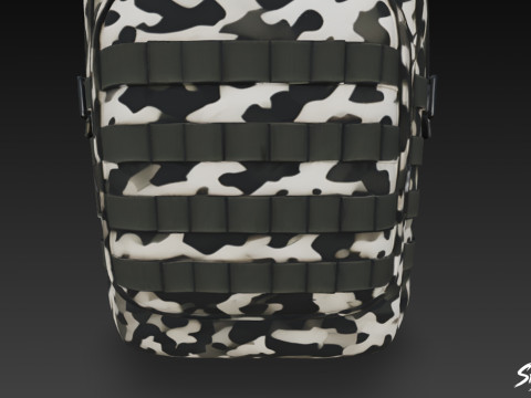 Urban Camo Sırt Çantası 3D Model