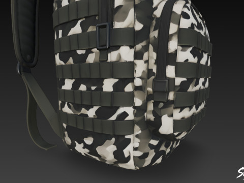 Urban Camo Sırt Çantası 3D Model