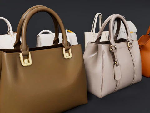 Damen-Taschenpaket 3D Modell