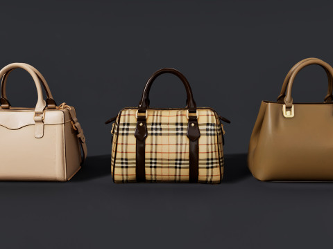 여성용 가방 팩 3D 모델