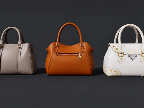 Damen-Taschenpaket 3D Modell