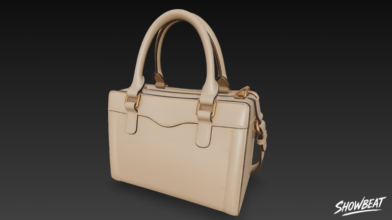 Бежева класична сумка 3D Модель .c4d .max .obj .3ds .fbx .stl .blend