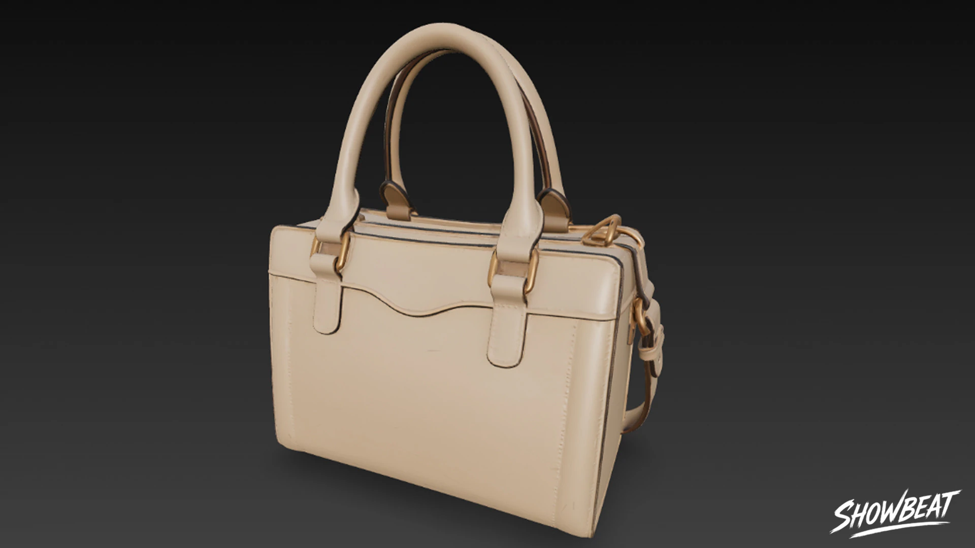Beige Classic Tote Bag 3D Model .c4d .max .obj .3ds .fbx .stl .blend 