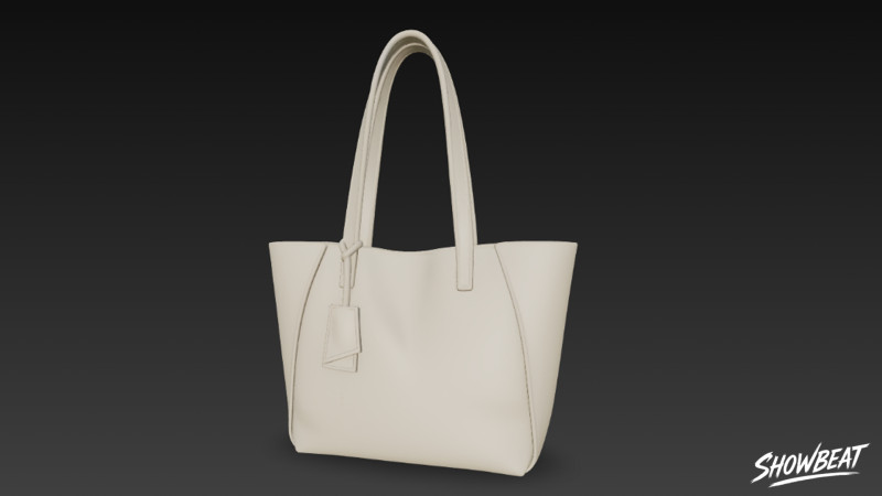 Sac fourre-tout quotidien beige Modèle 3D .c4d .max .obj .3ds .fbx .stl .blend