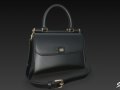 Black Luxury Handbag 3D 모델