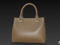 Brown Casual Shoulder Bag Model 3D