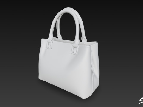 Brązowa swobodna torba na ramię Model 3D