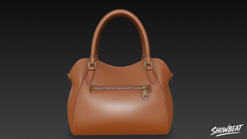 Коричнева повсякденна сумка 3D Модель .c4d .max .obj .3ds .fbx .stl .blend