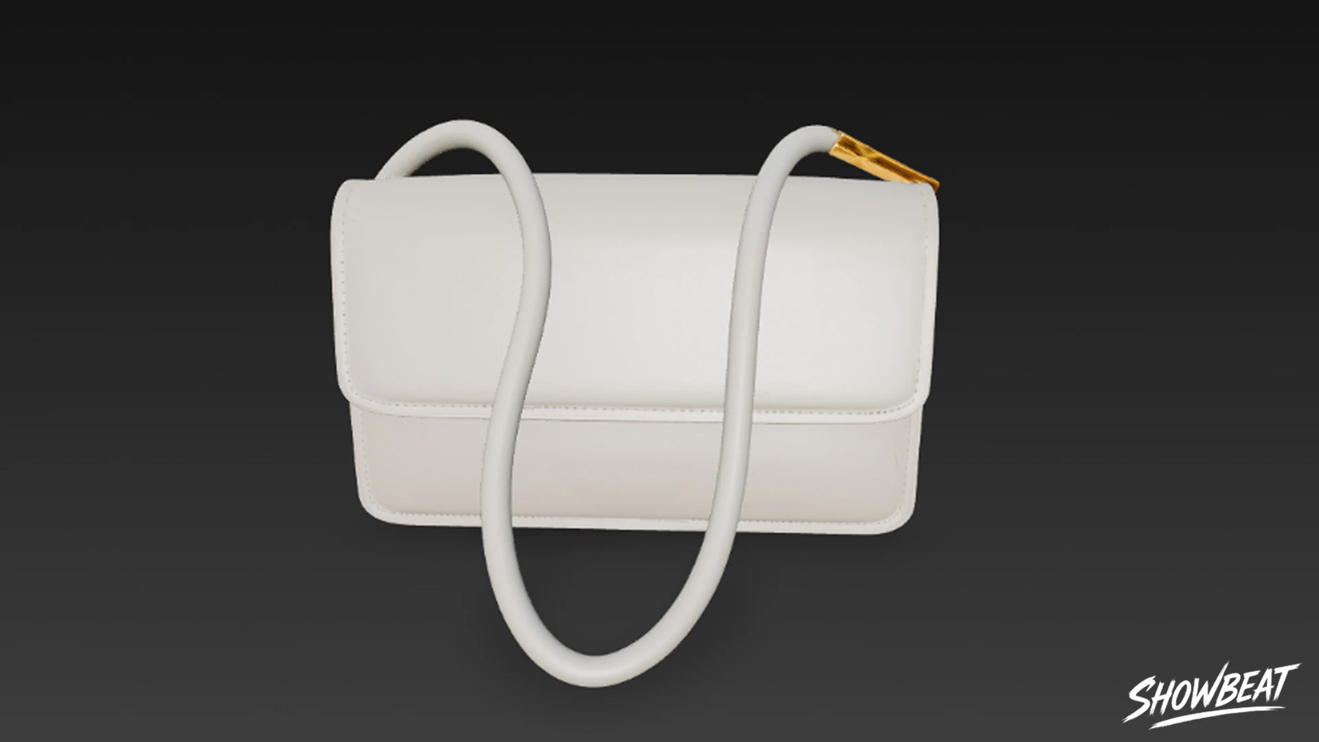 Cream Crossbody Bag 3D Model .c4d .max .obj .3ds .fbx .stl .blend 