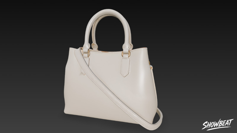 Sac fourre-tout minimal crème Modèle 3D .c4d .max .obj .3ds .fbx .stl .blend