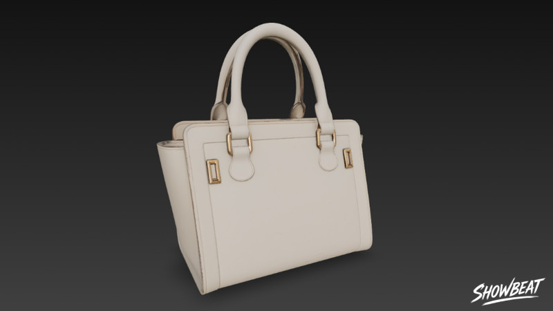 아이보리 스트럭처드 토트백 3D 모델 .c4d .max .obj .3ds .fbx .stl .blend