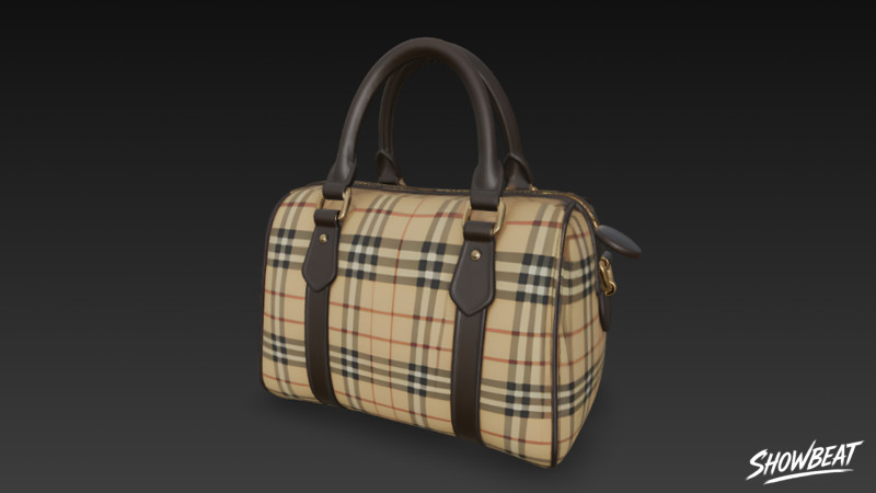 Sac polochon à motif écossais Modèle 3D .c4d .max .obj .3ds .fbx .stl .blend
