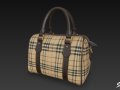 Plaid Pattern Duffel Bag Model 3D
