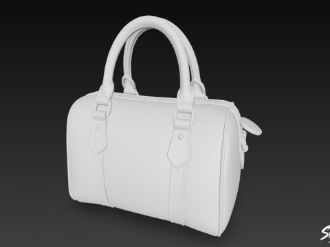 Sac polochon à motif écossais Modèle 3D