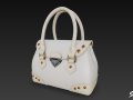 White Elegant Handbag Model 3D