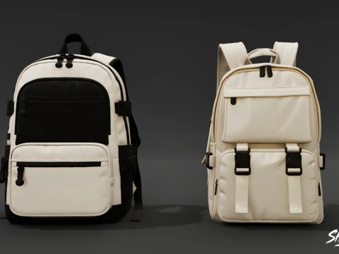 Daily Backpack Pack 3D Model