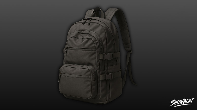 Schwarzer Utility-Rucksack 3D Modell .c4d .max .obj .3ds .fbx .stl .blend