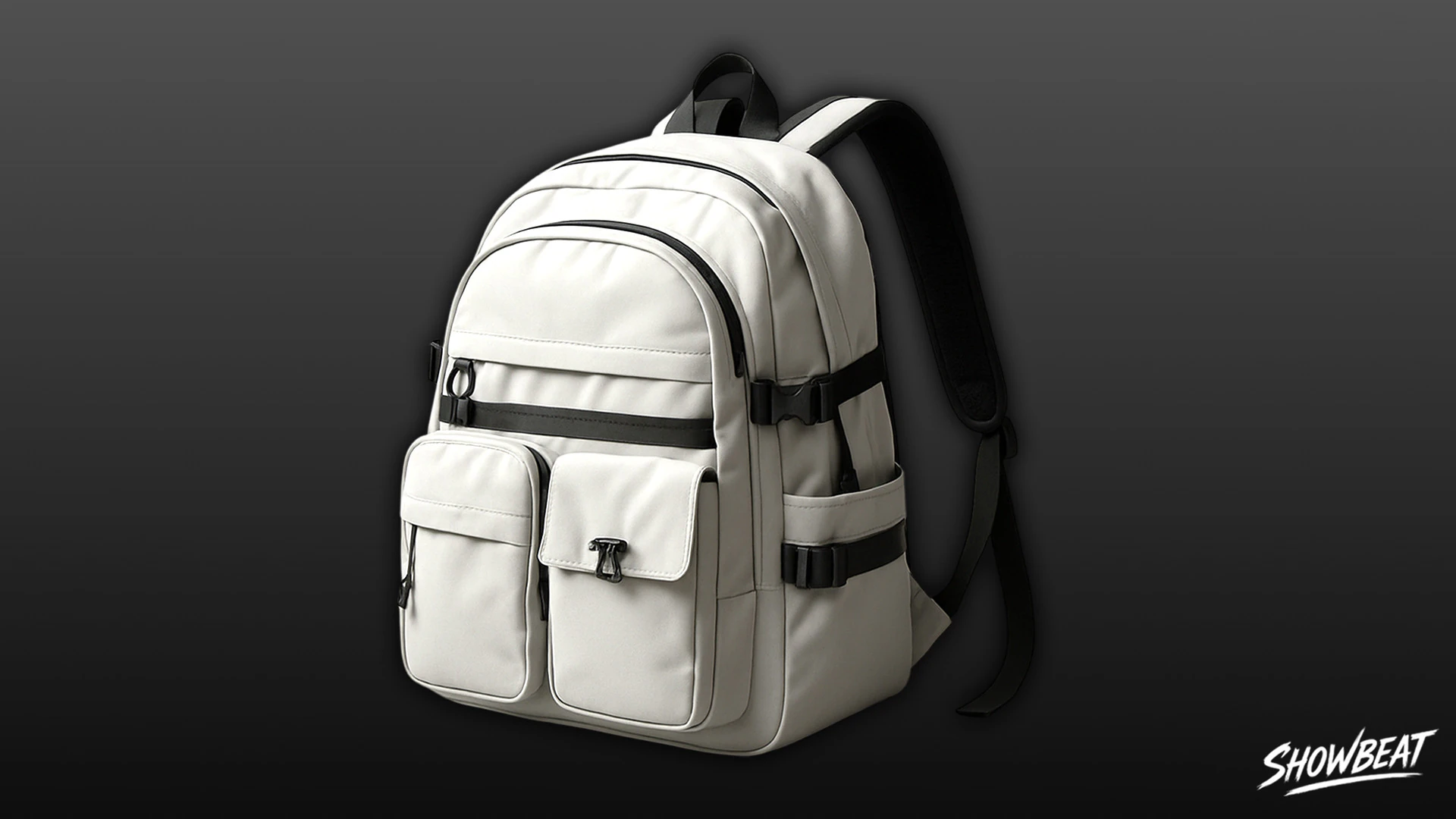 Gray Utility Backpack 3D Model .c4d .max .obj .3ds .fbx .stl .blend 