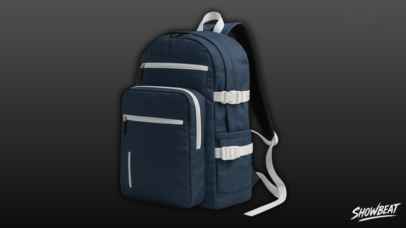 Lacivert Tokalı Sırt Çantası 3D Model .c4d .max .obj .3ds .fbx .stl .blend