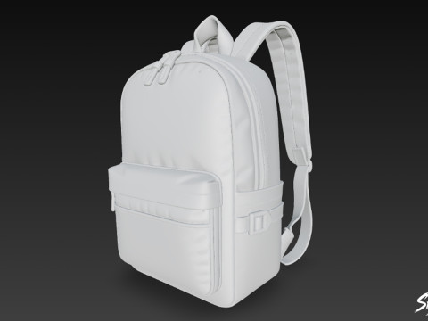 Mochila Casual Taupe Modelo 3D