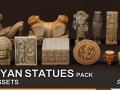 Mayan Civilization Statues Pack Model 3D