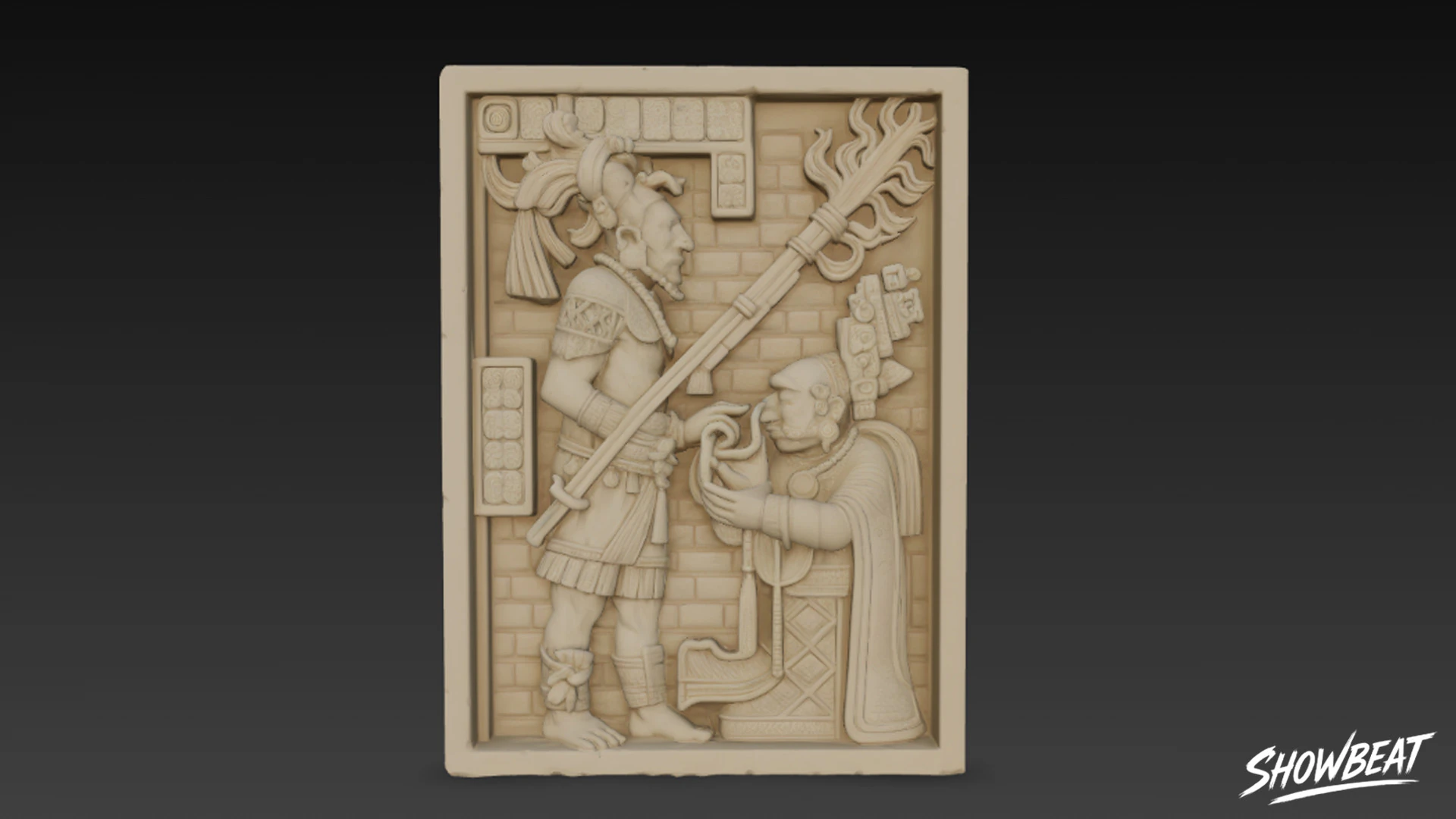 Lintel 24 of Yaxchilan 3D Model .c4d .max .obj .3ds .fbx .stl .blend 