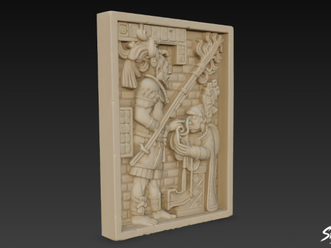 Dintel 24 de Yaxchilán Modelo 3D