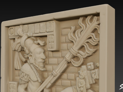 Dintel 24 de Yaxchilán Modelo 3D