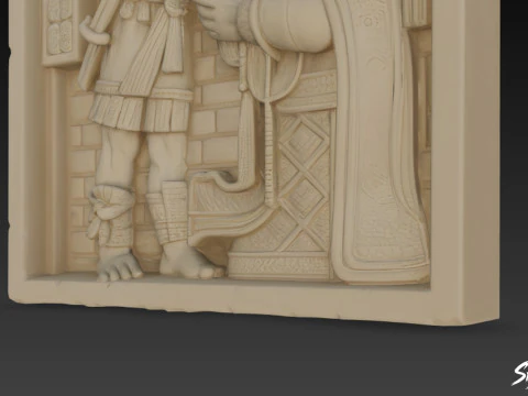 Lintel 24 of Yaxchilan 3D Model