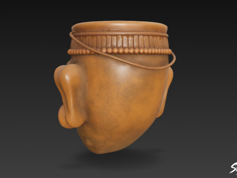 Topeng Kinich Ahau Model 3D