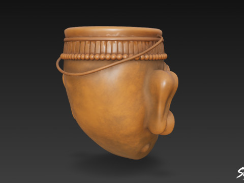 Topeng Kinich Ahau Model 3D