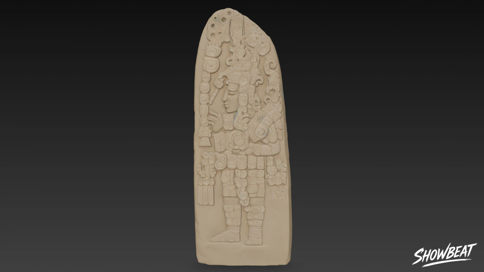 Stela 31 of Tikal 3D Model .c4d .max .obj .3ds .fbx .stl .blend