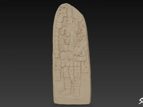 Stela 31 of Tikal 3D Model