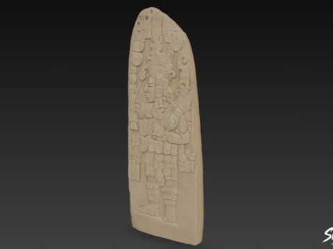 Stela 31 of Tikal 3D Model