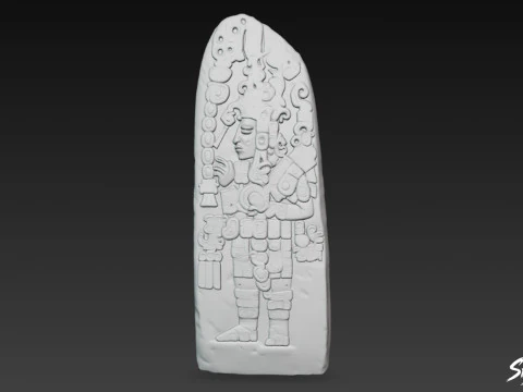 Stela 31 of Tikal 3D Model