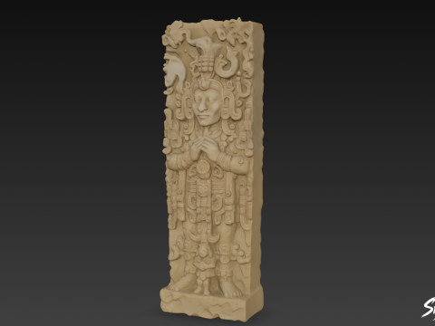 Stela D z Copn Model 3D