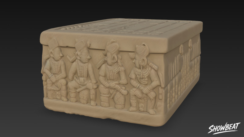 El Altar Q de Copán Modelo 3D .c4d .max .obj .3ds .fbx .stl .blend