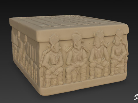 El Altar Q de Copán Modelo 3D