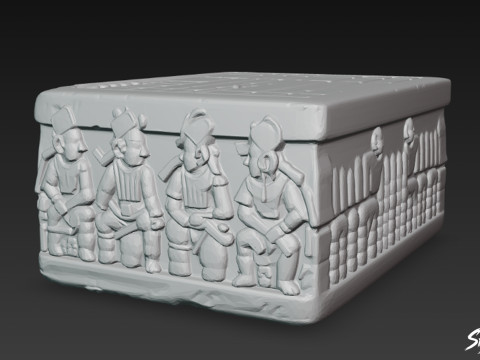 El Altar Q de Copán Modelo 3D