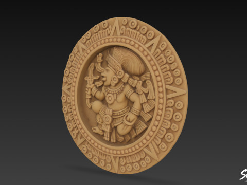 El Relieve del Pelotero de Chichén Itzá Modelo 3D