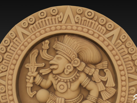 El Relieve del Pelotero de Chichén Itzá Modelo 3D