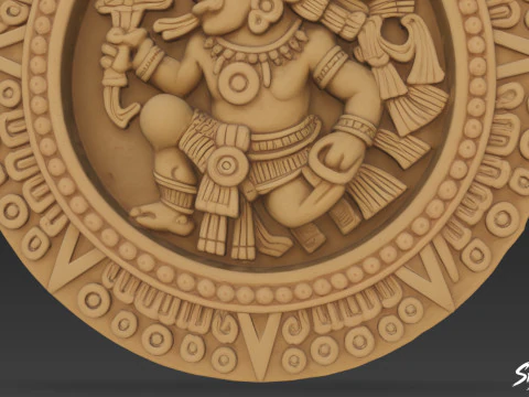 The Ballplayer Relief of Chichn Itz 3D Model