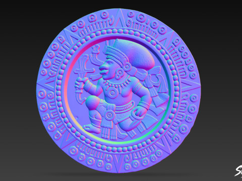 El Relieve del Pelotero de Chichén Itzá Modelo 3D